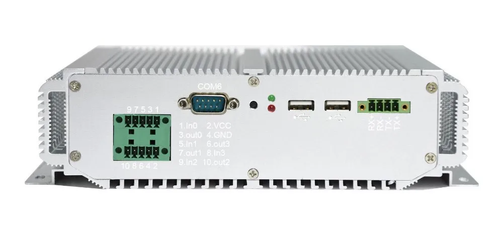 Embedded fanless industrial PC with 2*LAN