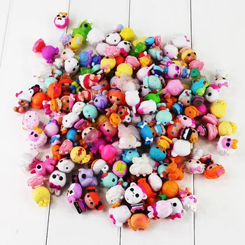 

2-3cm Random 56Pcs/lot Shop Animals Figure Dog Cat Horses Lalaloopsy Figures Toys Dolls Kid Gift