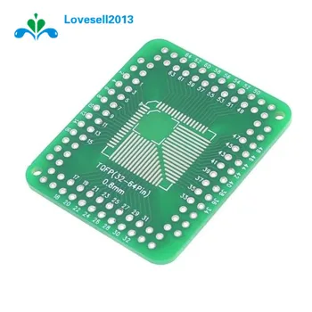 

5 Pcs QFP/TQFP/LQFP/FQFP 32/44/64/80/100 To DIP Adapter PCB Board Converter