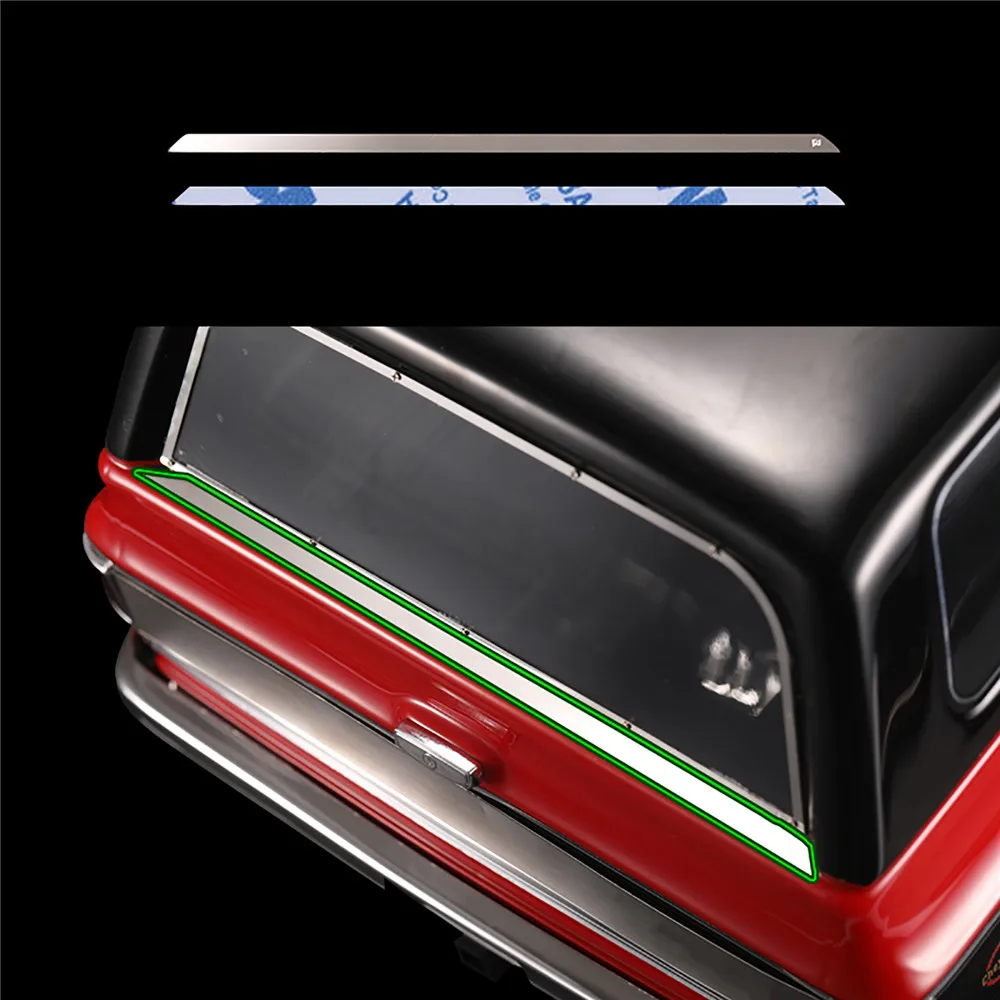 

Rear Window Wiper Grille Bright Bar for TRAXXAS TRX-4 T4 Chevrolet K5 Blazer RC Car Accessories Bright Edge Strip Wiper Sticker