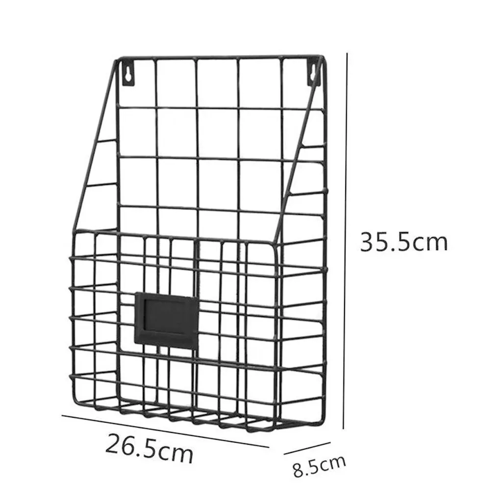 Простой железный настенный подвесной стеллаж для журналов, газет, полка для хранения, органайзер, держатели для хранения, стеллажи, домашняя Организация# EW