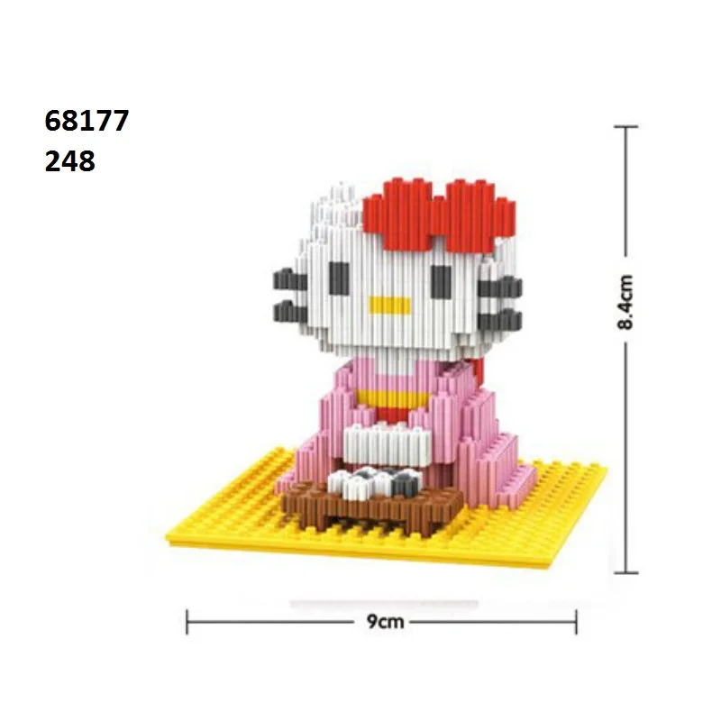 Linkgo Мультяшные блоки, аниме, фигурки для аукциона, Стич, строительные пластиковые блоки, персонаж из фильма, пиксели, игрушки для детей, подарок - Цвет: 68177