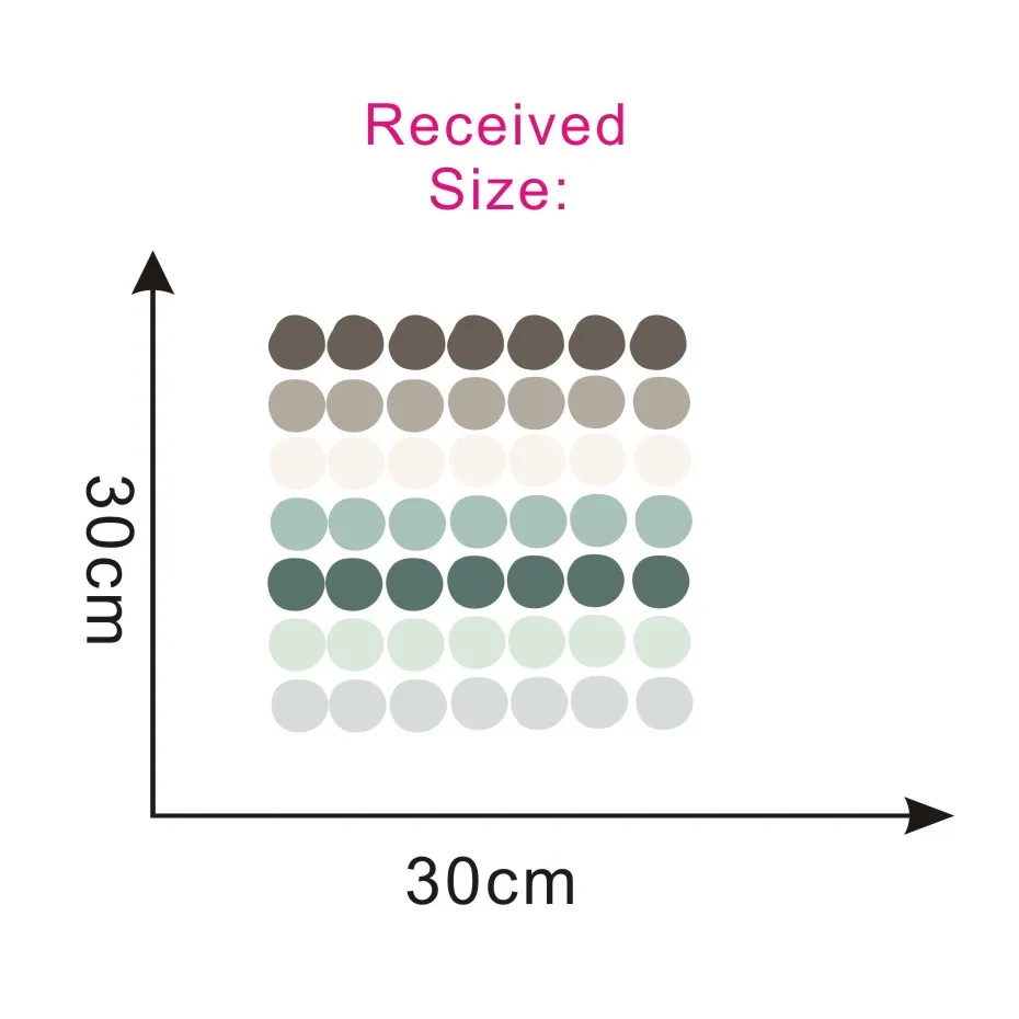 Цветные настенные наклейки в горошек, современные детские наклейки, сделай сам, детские обои, ПВХ, высокое качество, настенные наклейки, детская комната, домашний декор - Цвет: CCS4005P