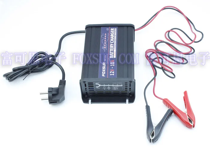  FOXSUR wholesale original 12V 10A 7-stage smart Lead Acid Battery Charger Car battery charger Input - 32922673250