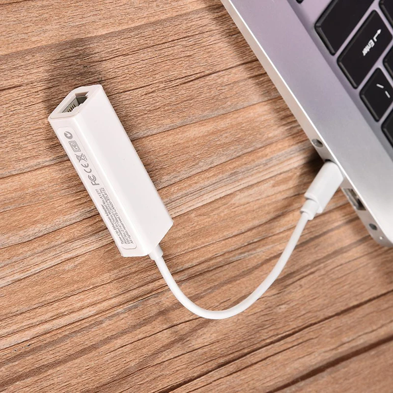 Мини USB 3,1 Тип C USB-C для RJ45 100 Мбит/с Ethernet cетевой адаптер LAN кабель для Windows XP/7/8, Mac OS