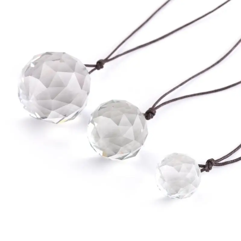 3 шт. хрустальный стеклянный шар кулон окно Suncatcher DIY призмы Люстра аксессуары части висячие украшения для дома Wediing