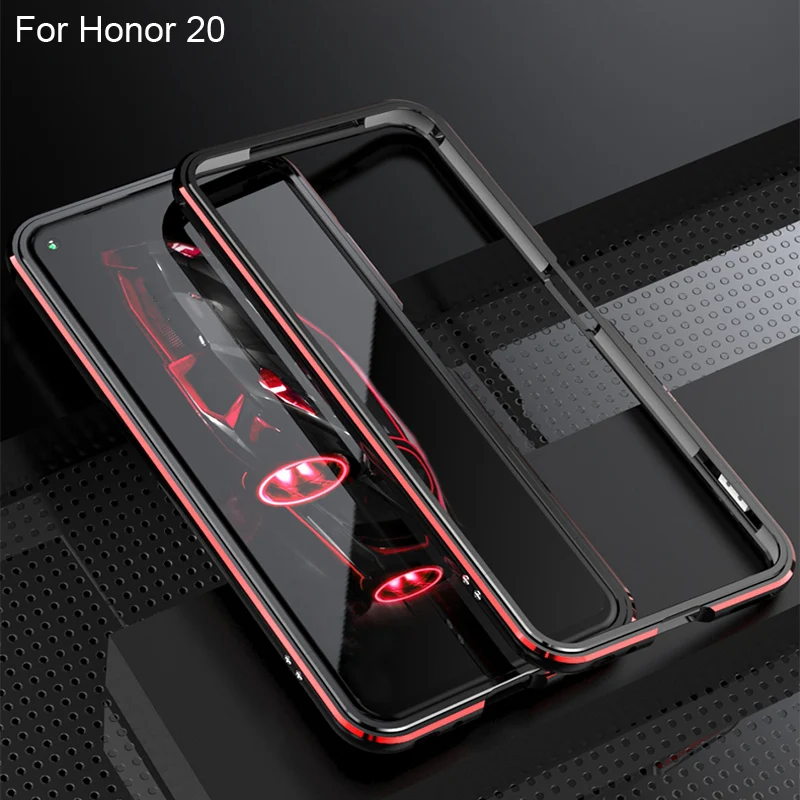 

Honor20 Anti-fall Metal Frame PC hard Back cover For Huawei Honor 20 case Aluminum Alloy coque For Huawei Honor 20 Metal Bumper