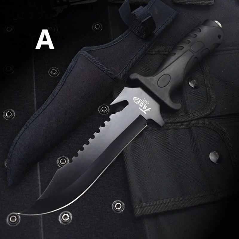 High Quality TACTICAL FIXED BLADE SURVIVAL KNIFE wilderness Hunting Combat knives OUTDOOR essential self-defense Camping Knifes High Quality TACTICAL FIXED BLADE SURVIVAL KNIFE wilderness Hunting Combat knives OUTDOOR essential self-defense Camping Knifes