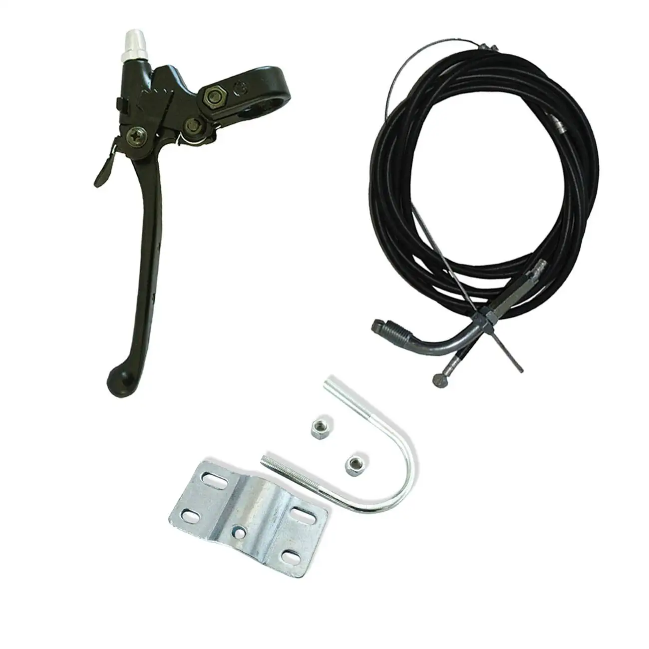 Throttle Cable Clutch Cable&U Bolt&Clutch Lever Fits 66/80cc Motorized