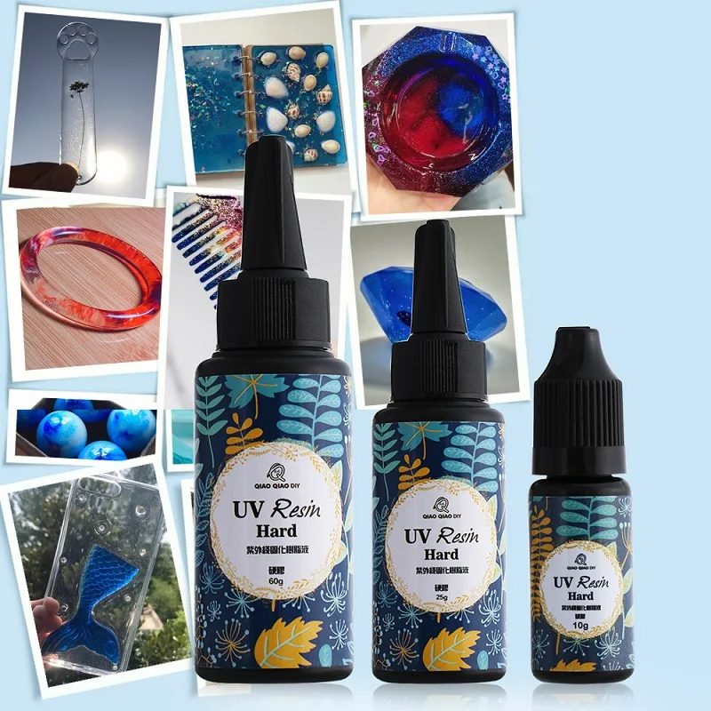 

10g/15g/25g/60g UV Resin Ultraviolet Curing Resin Solar Cure Resin Sunlight Hard Transparent Clear Glue DIY Jewelry Making Acce