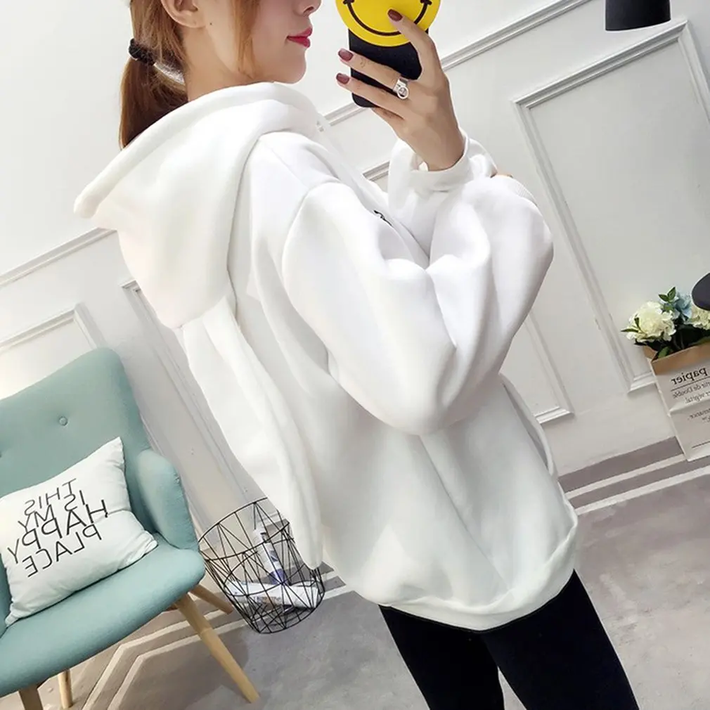 Kawaii Sweet Rabbit Ears Hoodies Women Plus Size Long Sleeve Cotton Tracksuit Slim Pullovers Moletom Homewear Femal Sweatshirts Kawaii Sweet Rabbit Ears Hoodies Women Plus Size Long Sleeve Cotton Tracksuit Slim Pullovers Moletom Homewear Femal Sweatshirts