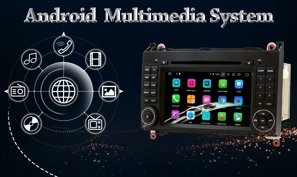 Top Owtosin Car Radio Multimedia Video Player Navigation GPS Android 9.0 For Mercedes Benz A-Class W169 B-Class W245 Sprinter Viano 3