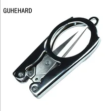 Горячая Распродажа, домашние портативные складные ножницы из нержавеющей стали, мини складные ножницы, дорожные ножницы серебристого цвета