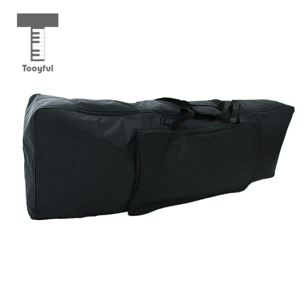 Tooyful 88 Key Keyboard Carry Bag Big Storage Case for Digital Electric Piano Black