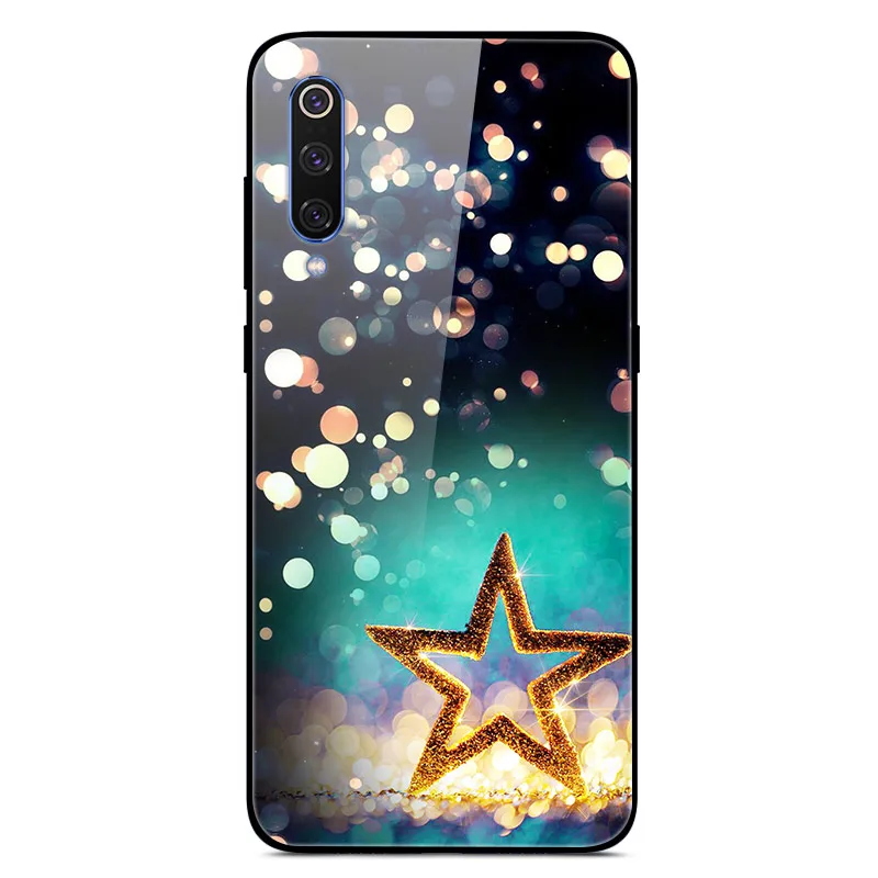 Tempered Glass Case Hard Cover Phone Case for Xiaomi Mi 9 Mi9 SE Mi9 T 9T Pro Redmi Note 9S S Cover phone case phone protector cover
