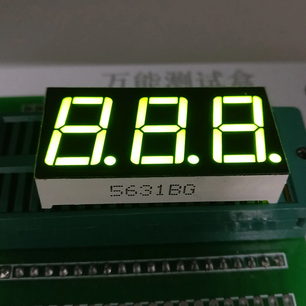 10 Display LED A 7 Segmenti - Catodo, Verde, 0.56", 3.3V, Per Elettronica - Foto 5