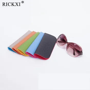 

EA89 2PCS/LOT PU Leather Soft Reading Glasses Bag Women Opitcal Frame Eyewear Pouch Eyeglasses Protector Accessories