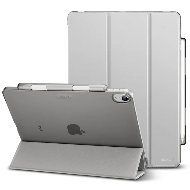 ESR Case for iPad Pro 11 2018 Cover Ultra Slim PU Leather Transparent PC Back Cover with Pencil