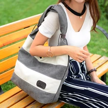 KVKY полосатые холщовые сумки, женская сумка, большая Холщовая Сумка на плечо, женские ручные сумки,, роскошные женские сумки, дизайнерские брендовые