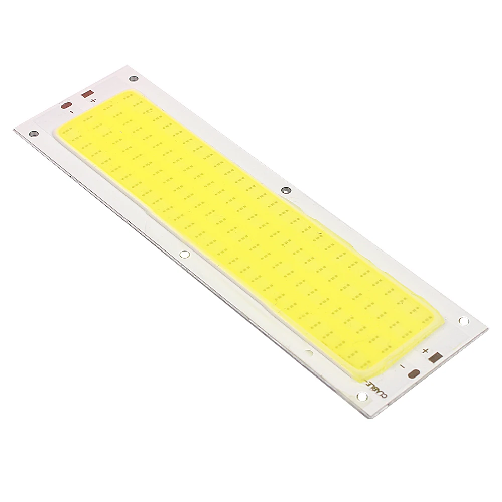 Kopen 120mm x 36mm Warm Wit Pure White COB LED Strip Lamp Gloeilamp 10 W 1000LM Super Heldere 12 V 24 V Voor DIY Hoge Kwaliteit