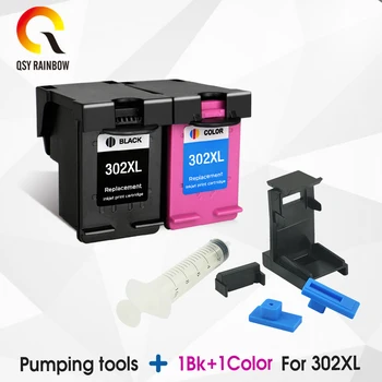 

QSYRAINBOW 302XL Cartridge Replacement for HP 302 HP302 XL Ink Cartridge for Deskjet 1110 1111 1112 2130 2131 printer