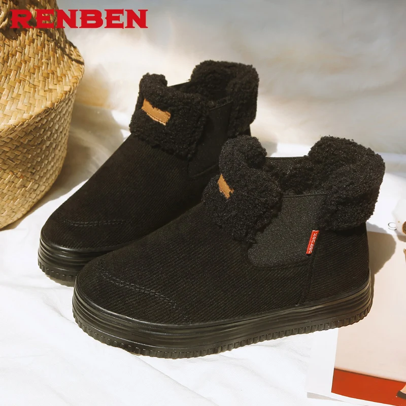 Women's Ankle Boots Flat 2018 Women Winter Snow Boots Slip resistant