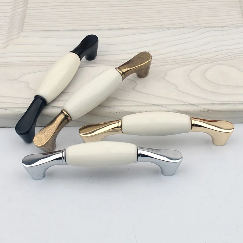 MAXMIX 96mm furniture Ceramic handle wardrobe cupboard drawer gold