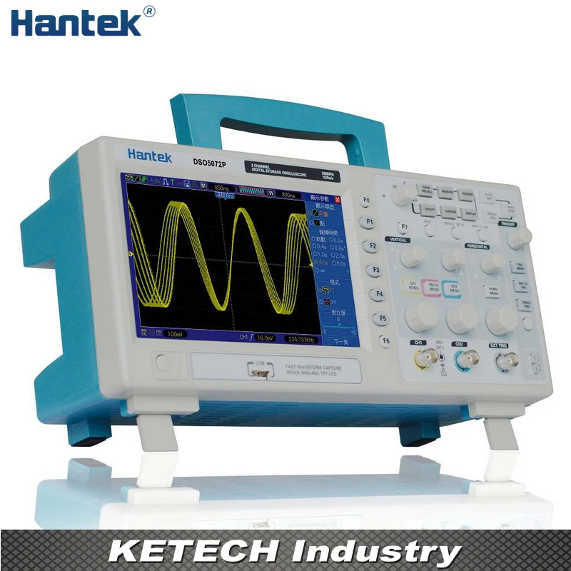 DSO5072P Цифровой Запоминающий Осциллограф 70 МГц 2 Канала 1GSa/s Длина 24 К USB |