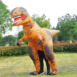 Надувной Супер Т-костюм динозавра гигантский костюмы динозавров мир Юрского периода парад Вечеринка нарядное платье комбинезон для