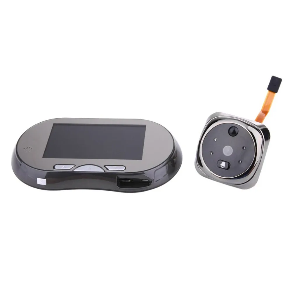 

4.3" Touch Screen Digital Doorbell 160 Degree HD Wide Angle Peephole Viewer Zinc Alloy Door Eye Doorbell Night Vision