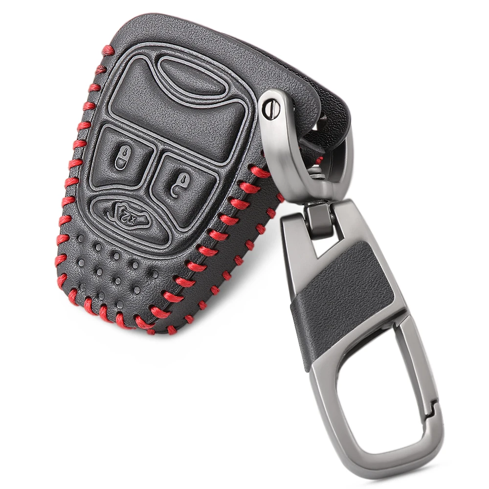 Car Key Soft Leather Cover Set Protection Shell Fob For Jeep Wrangler