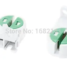 50 шт./лот, пластиковые AC100-250 V T5 лампы дневного света для химической промышленности основание светодиодной лампочки гнездо Черный и белый цвета держатель лампы