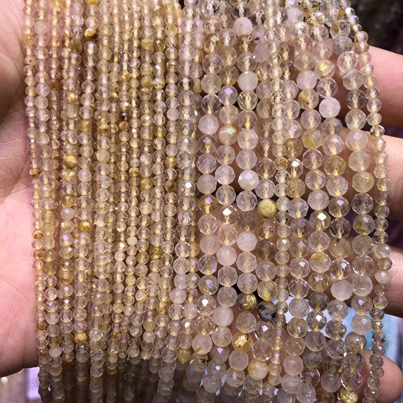 Natural Gemstones Round Beads 2mm 3mm Crystal Quartz Jasper Agate Lapis 15.5'' 