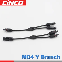 30A 1000 V Электрический MC4-Y MC4 Y 3Y 4Y филиал параллельное соединение соединитель фотогальванический 2 шт панели солнечных батарей кабель провода подключения