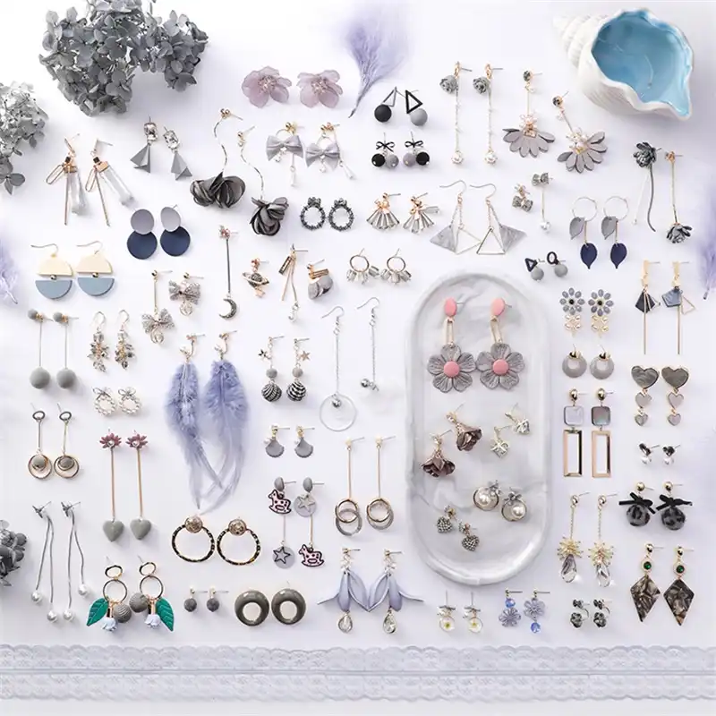 2019 корейская мода Sen цветочные серьги имитация жемчуга длинные кисточки ручной работы ювелирные изделия винтажные серые женские серьги жен...