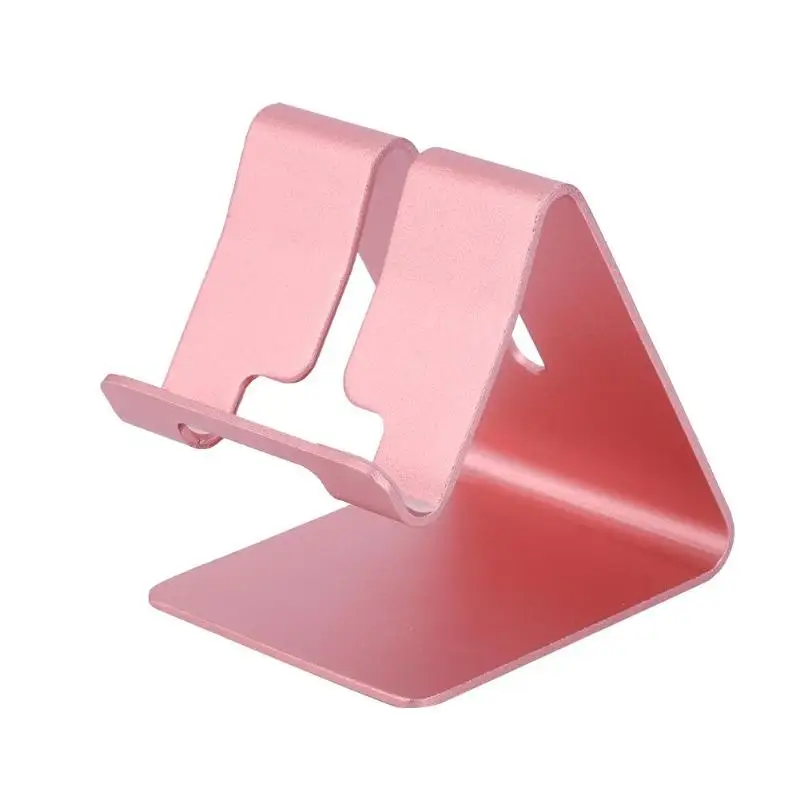 Мобильный стол держатель алюминиевая клавиатура для планшета подставка для телефона Подставка противоскользящая металлическая подставка для планшета ПК подставка держатель для iPad для iPhone - Цвет: Rose Golden