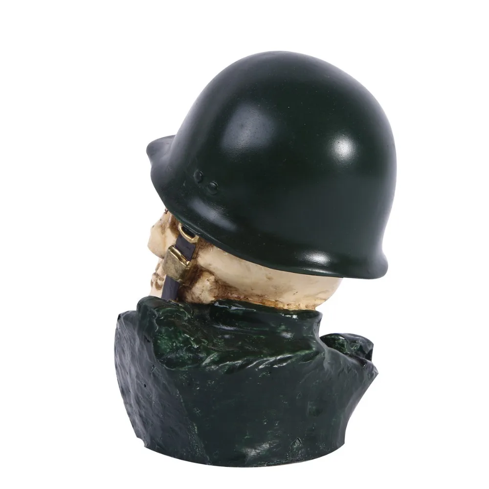 Креативная Смола американская армия солдат шлем череп статуя скульптура домашний офис украшение стола орнамент подарок на день рождения Хэллоуин