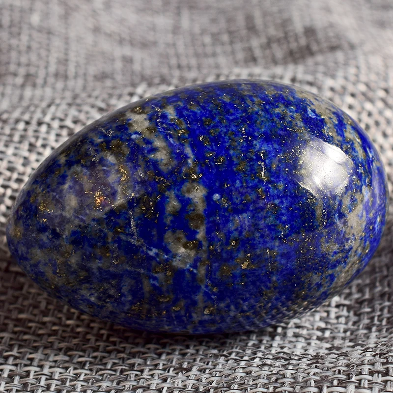 

gemstone Egg unDrilled Natural lapis lazuli Yoni Egg 45x30MM Love Eggs for Kegel Exercise Crystal Healing Reiki