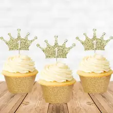 Пользовательский номер блестящая диадема принцесса прин с изображением пирожного на день рожденья топперы крещение вечерние украшения пончик еда выбор