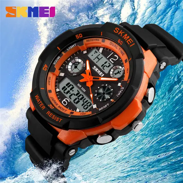 SKMEI Sports Watch Men's Wristwatch Multifunction Double Display Clock Electroni SKMEI Sports Watch Men's Wristwatch Multifunction Double Display Clock Electroni