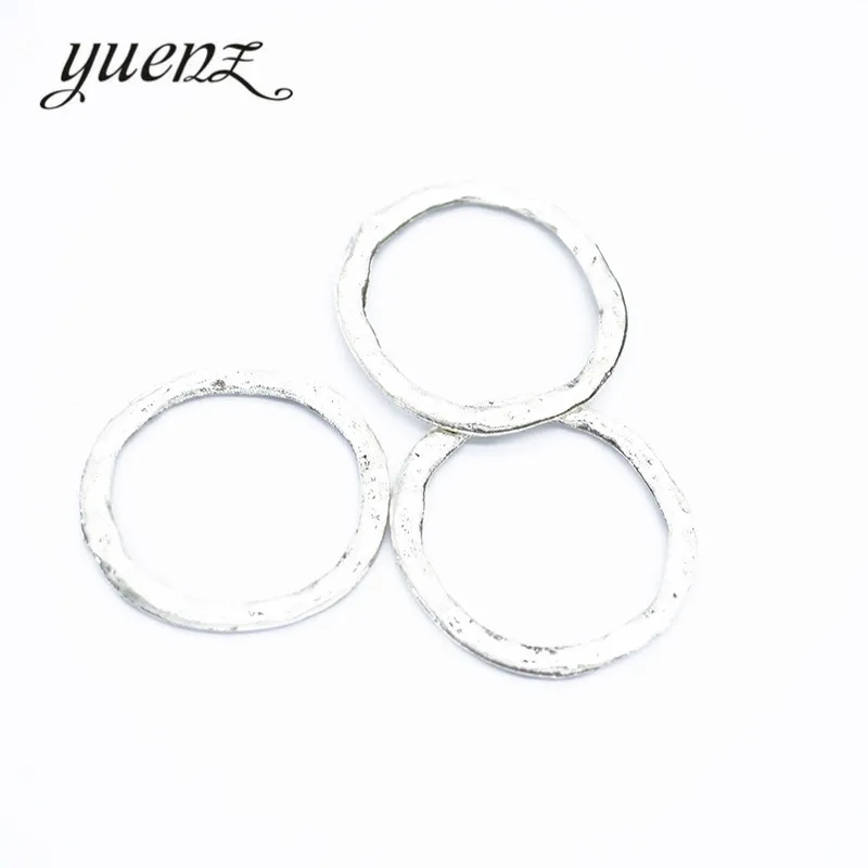 YuenZ 80 шт кольца амулеты Круглые Металлические Подвески для изготовления ювелирных изделий 24*24 мм B141