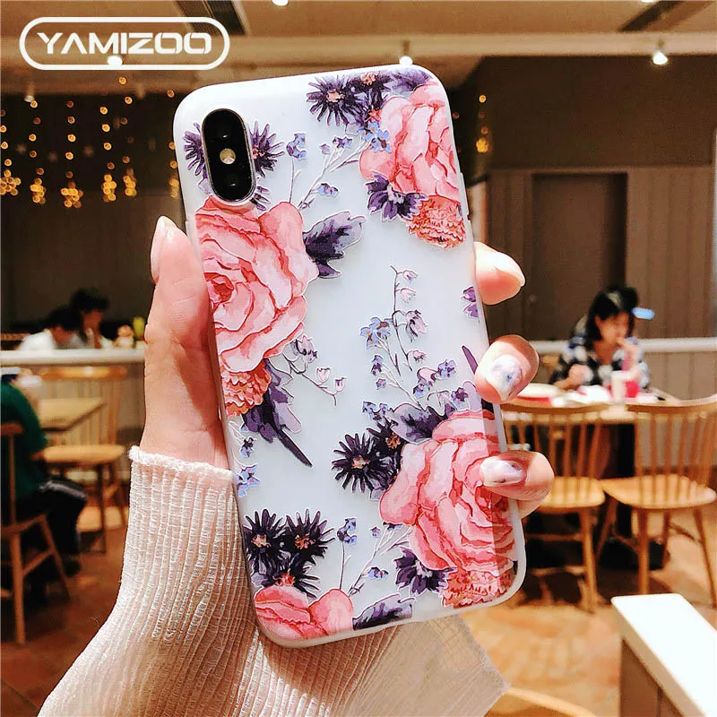 Чехол для iPhone 6 6s 5 5S se силиконовый мягкий чехол 3D Ретро рельефные чехлы телефонов 7