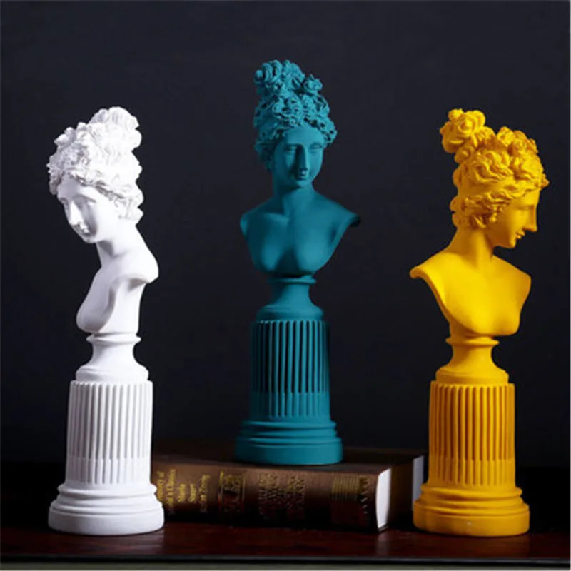 

Lady Goddess Statue Desktop Ornaments Home Decor Nordic Home Decoration Living Room Bedroom Hotel Resin Crafts