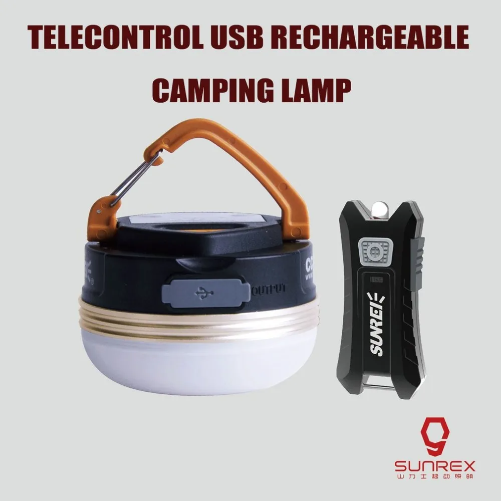 

SUNREI multi-function tent light mobile camping light rechargeable camping light led outdoor usb output remote control light