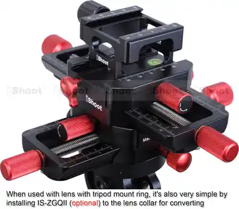 150mm 4-way Macro Focusing Rail Slider Head With Arca-Swiss Fit Clamp Quick Release Plate for Tripod Ballhead Canon Sony Camera