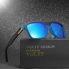 VGLTT Polarized Sunglasses For men Driving Fashion Brand Desinger Women Square Mirror Sun Glasses Male With Box Accessories