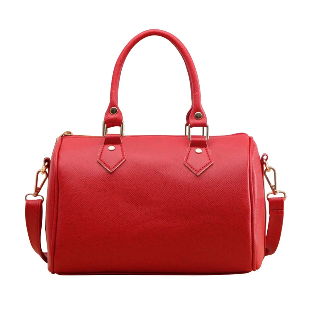 

VSEN Women PU Leather Messenger Shoulder Bags Purple Black White Red
