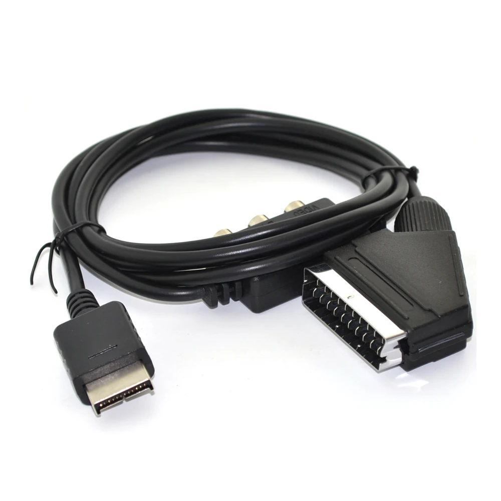 ТВ кабель Шнур Scart с AV Box адаптером для p laystaion 2 фотоконсоли|cable cord|ps2 scart cablescart ps2 |