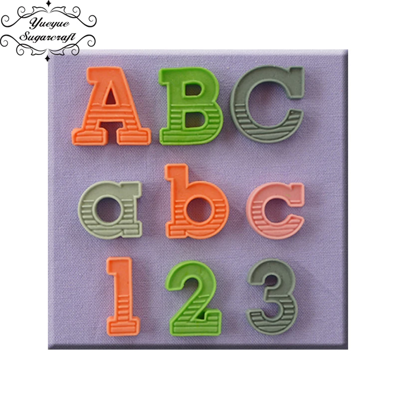 letter number silicone cake chocolate