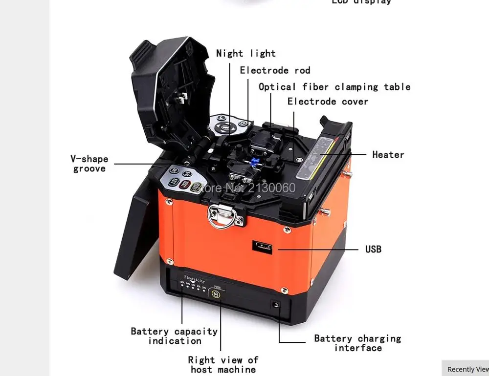 Бесплатная доставка A-80S оранжевый автоматическая машина для сращивания оптического волокна